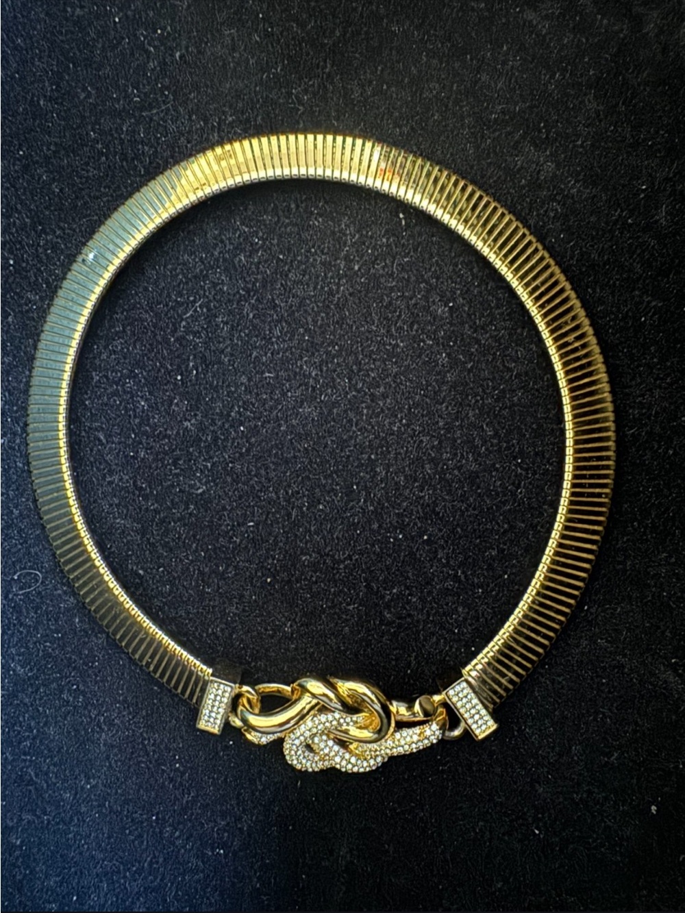 Rachel Zoe Love Me Knot Collar Necklace | 14k Gold Plated | See description!